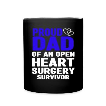 Open Heart Surgery Gift - Full Colour Mug - black - Front