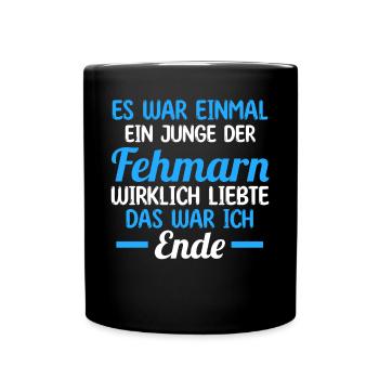Ostsee Fehmarn - Tasse einfarbig - Schwarz - Vorne
