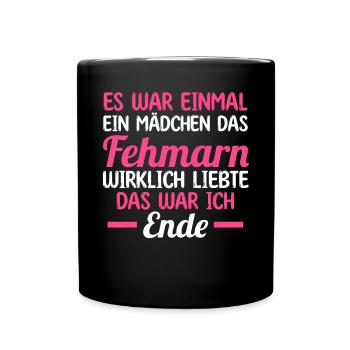 Ostsee Fehmarn - Tasse einfarbig - Schwarz - Vorne