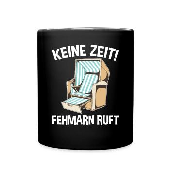 Ostsee Fehmarn - Tasse einfarbig - Schwarz - Vorne