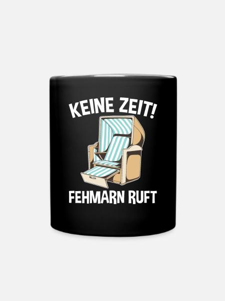 Ostsee Fehmarn - Tasse einfarbig - Schwarz