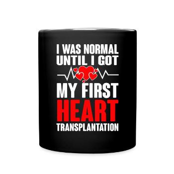 Open Heart Surgery Gift - Full Colour Mug - black - Front
