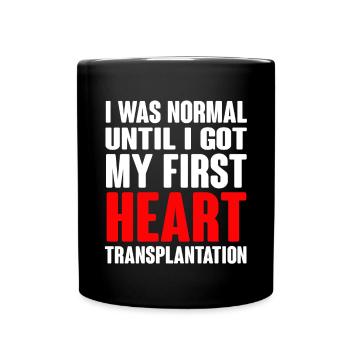 Open Heart Surgery Gift - Full Colour Mug - black - Front