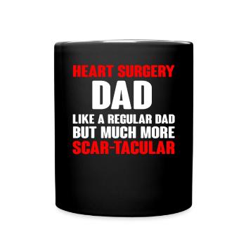 Open Heart Surgery Gift - Full Colour Mug - black - Front