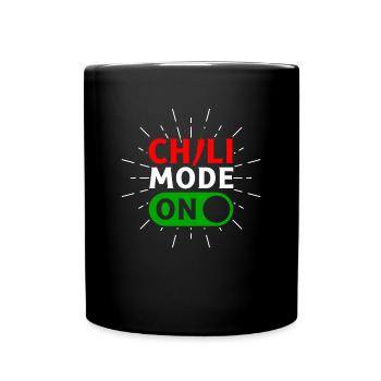 Chili-Modus auf Habanero-Chili-Liebhaber - Tasse einfarbig - Schwarz - Vorne