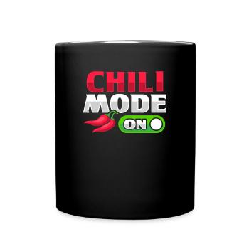 Chili-Modus auf Habanero Chili-Liebhaber - Tasse einfarbig - Schwarz - Vorne