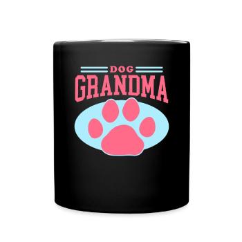Chiens Grand-mère Propriétaire de chien Propriétaire de chien Cadeau - Mug uni - noir - Devant