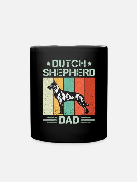 Holländischer Schäferhund Dutch Shepherd - Full Colour Mug - black