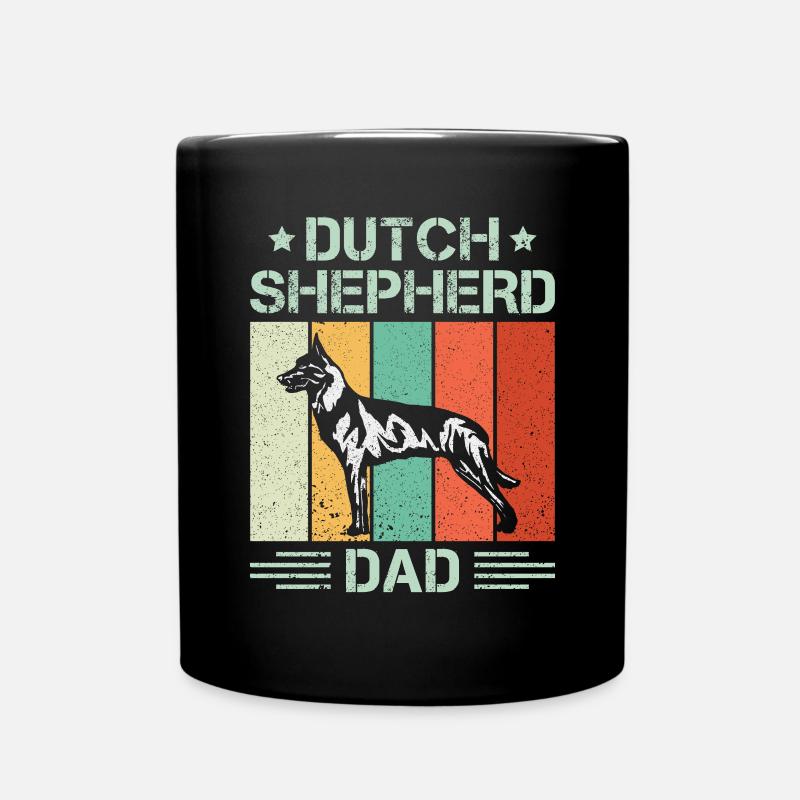 Holländischer Schäferhund Dutch Shepherd - Tasse einfarbig - Schwarz