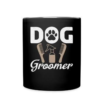 Chemise de toiletteur professionnel pour chien pour hommes Funnier - Mug uni - noir - Devant