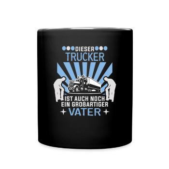 Camionneur Fête des Pères Chauffeur de camion Chauffeur de camion Chauffeur - Mug uni - noir - Devant