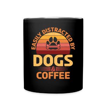 Drôle de chien Lover Chemise Légère de Chiens - Mug uni - noir - Devant