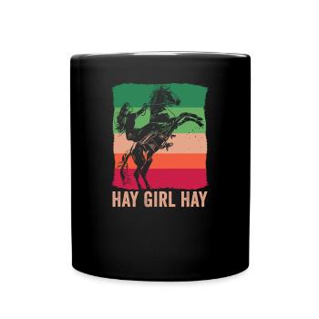 Design équestre et équestre pour les amoureux des chevaux - Mug uni - noir - Devant