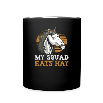 Design équestre et équestre pour les amoureux des chevaux - Mug uni - noir - Devant