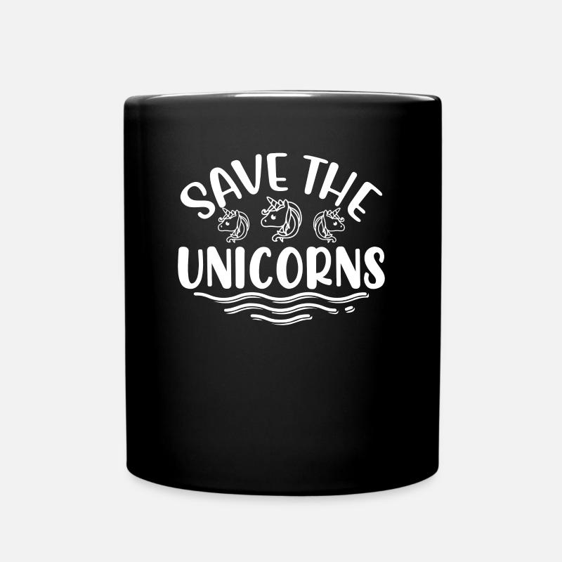 Sauvez la Licorne - Mug uni - noir