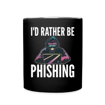 I'd rather have a hacker graphic of a - Full Colour Mug - black - Front