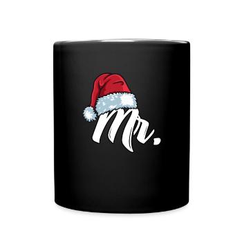 Santa Claus Cap Mr. Outfit for Christmas - Full Colour Mug - black - Front