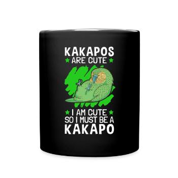 I am a Kakapo flightless parrot - Full Colour Mug - black - Front