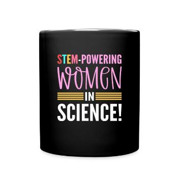 Stem-powering Women In Science. Steminist - Full Colour Mug - black - Front