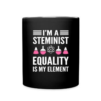 Ich Bin Ein Mintler. Gleichheit Ist Mein Element. - Tasse einfarbig - Schwarz - Vorne