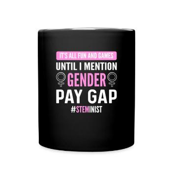 Steminist. Frauen In Der Wissenschaft. Steminist - Tasse einfarbig - Schwarz - Vorne