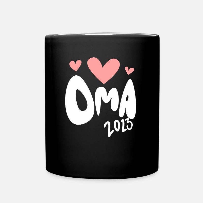 Oma 2023 - Werdende Oma 2023 - Tasse einfarbig - Schwarz