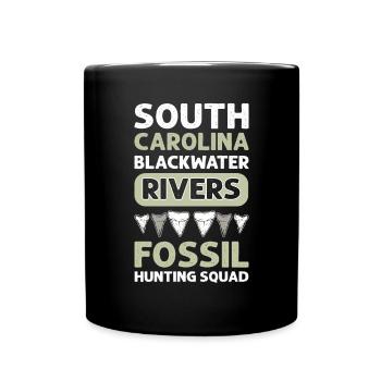 South Carolina Blackriver's Fossil Tooth Hunt - Full Colour Mug - black - Front