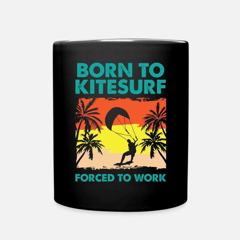 Kitesurfer Kitesurfing Kiteboard Kiter Kiten Bar - Tasse einfarbig - Schwarz