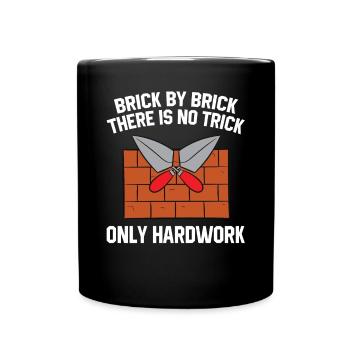 Maurer Maurermeister Mauerwerk Bricklayer Mason - Full Colour Mug - black - Front