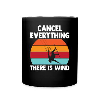 Kitesurfer Kitesurfing Kiteboard Kiter Kiten Bar - Tasse einfarbig - Schwarz - Vorne