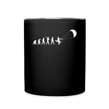 Kite Kitesurfen Kiteboard - Tasse einfarbig - Schwarz - Vorne