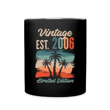 Vintage 2006 Limited Edition Rainbow Sunset Palm - Full Colour Mug - black - Front