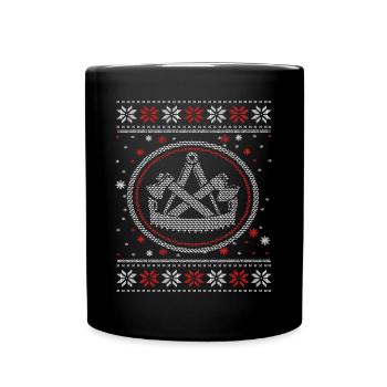 Ugly Zimmerer Motif Christmas Time Christmas Eve - Full Colour Mug - black - Front