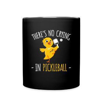 Theres No Crying In Pickleball Shirt - Tasse einfarbig - Schwarz - Vorne