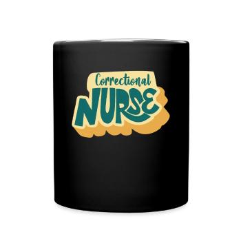 Infirmière correctionnelle infirmière de prison - Mug uni - noir - Devant