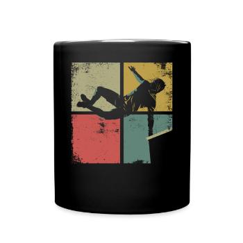 Parkour Free Running Traceur Retro - Mug uni - noir - Devant