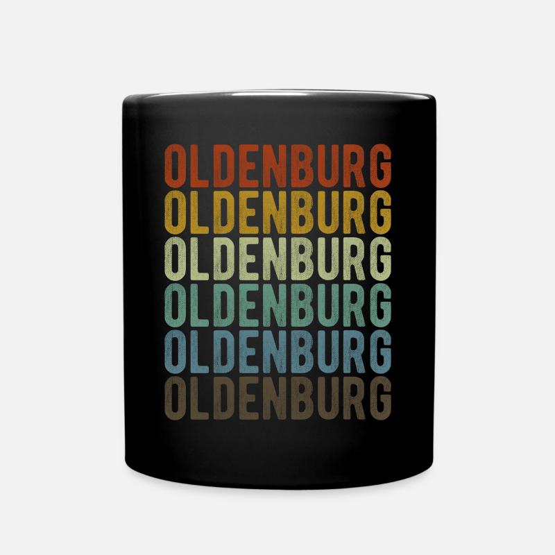 Oldenburg Stadt Retro Vintage - Tasse einfarbig - Schwarz