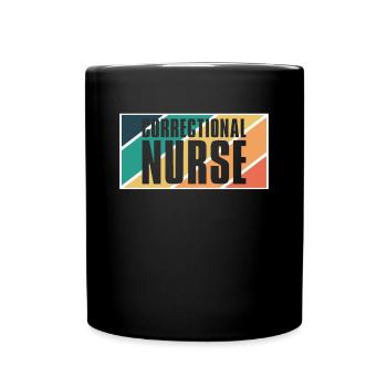 Infirmière correctionnelle infirmière de prison - Mug uni - noir - Devant