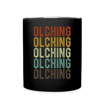 Olching City Retro Vintage - Full Colour Mug - black - Front