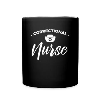 Infirmière correctionnelle infirmière de prison - Mug uni - noir - Devant