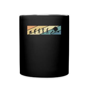 Chemise Vintage Retro Evolution Pickleball - Mug uni - noir - Devant