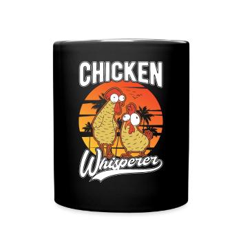 Chicken Whisperer Chicken Breeding Chicken Farmer - Full Colour Mug - black - Front