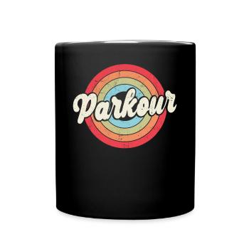 Parkour Free Running Traceur Retro - Mug uni - noir - Devant