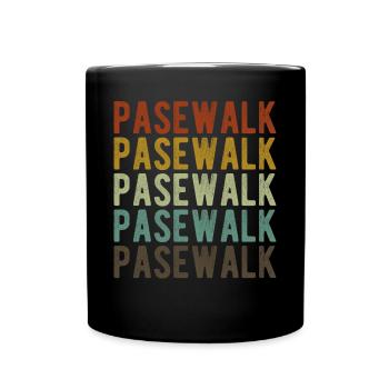 Pasewalk Stadt Retro Vintage - Tasse einfarbig - Schwarz - Vorne
