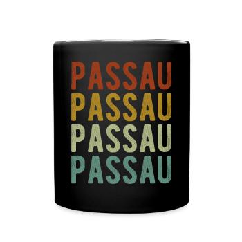 Passau City Rétro Vintage - Mug uni - noir - Devant