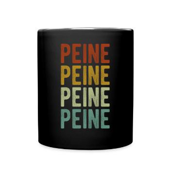Peine City Rétro Vintage - Mug uni - noir - Devant