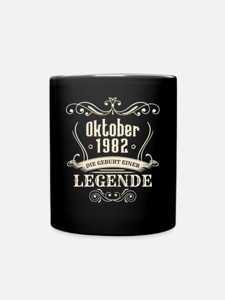 Oktober 1982 - Die Geburt einer Legende - Tasse einfarbig - Schwarz