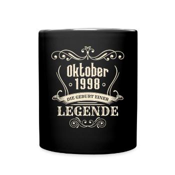 Oktober 1998 - Die Geburt einer Legende - Tasse einfarbig - Schwarz - Vorne