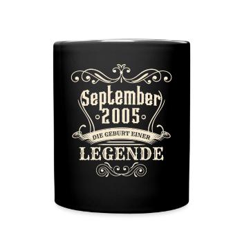 September 2005 - Die Geburt einer Legende - Tasse einfarbig - Schwarz - Vorne