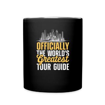 Offiziell der beste Reiseführer der Welt - Tasse einfarbig - Schwarz - Vorne